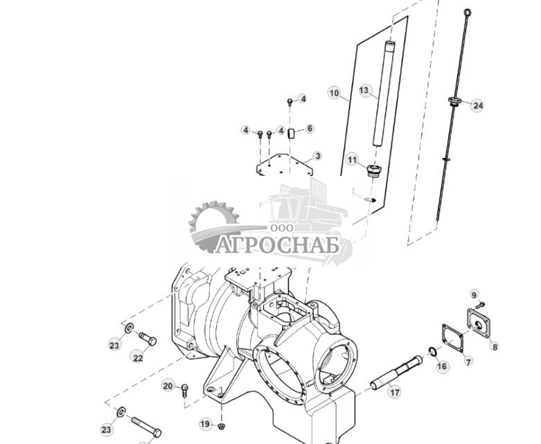 Корпус картера коробки передач двигателя, Tier 2 и Final Tier 4 - ST867429 53.jpg